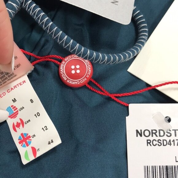 Red Carter One-Shoulder One-Piece Swimsuit - Picture 5 of 5